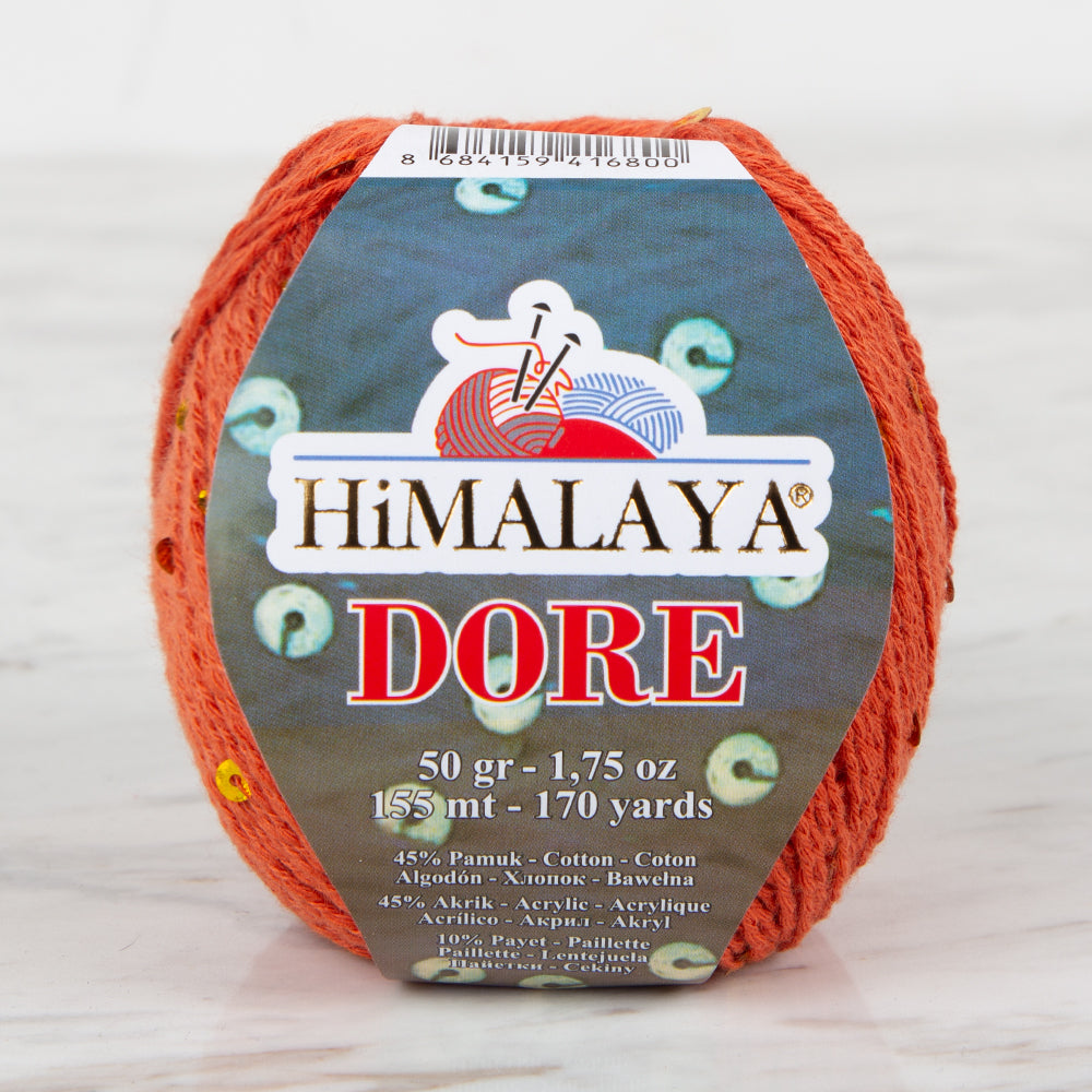 Himalaya Dore Pullu Turuncu El Örgü İpl - 61414